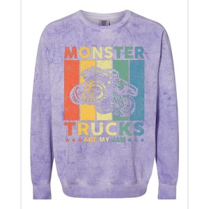 Monster Truck Car For Birthday Colorblast Crewneck Sweatshirt