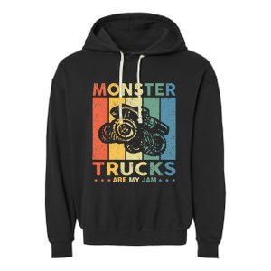 Monster Truck Car For Birthday Garment-Dyed Fleece Hoodie