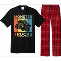 Monster Truck Car For Birthday Pajama Set