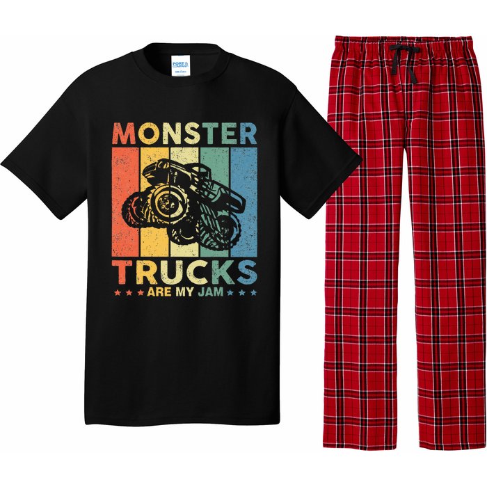 Monster Truck Car For Birthday Pajama Set