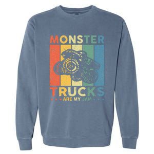 Monster Truck Car For Birthday Garment-Dyed Sweatshirt