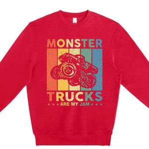 Monster Truck Car For Birthday Premium Crewneck Sweatshirt