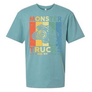 Monster Truck Car For Birthday Sueded Cloud Jersey T-Shirt