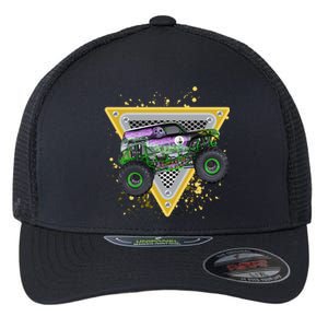 Monster Truck Cute Gift And Adults Gift Flexfit Unipanel Trucker Cap