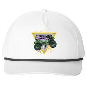 Monster Truck Cute Gift And Adults Gift Snapback Five-Panel Rope Hat