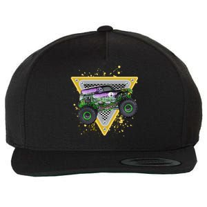 Monster Truck Cute Gift And Adults Gift Wool Snapback Cap