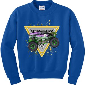 Monster Truck Cute Gift And Adults Gift Kids Sweatshirt