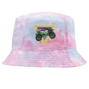 Monster Truck Cute Gift And Adults Gift Tie-Dyed Bucket Hat