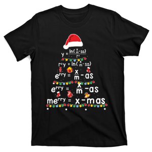 Math Tree Christmas Math Teacher T-Shirt