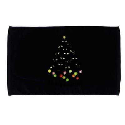 Merry Tree Catmas With Holiday Lovers Microfiber Hand Towel