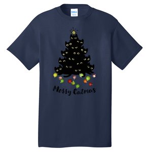 Merry Tree Catmas With Holiday Lovers Tall T-Shirt