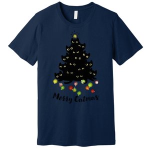 Merry Tree Catmas With Holiday Lovers Premium T-Shirt