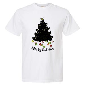 Merry Tree Catmas With Holiday Lovers Garment-Dyed Heavyweight T-Shirt