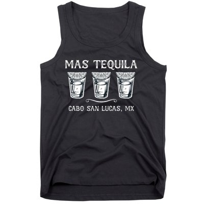 Mas Tequila Cabo San Lucas Mx Funny Travel Tank Top