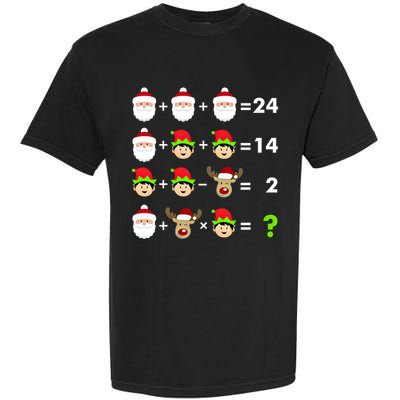 Math Teacher Christmas Gift Order Of Operations Quiz Funny Gift Garment-Dyed Heavyweight T-Shirt