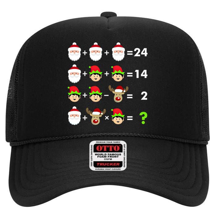 Math Teacher Christmas Gift Order Of Operations Quiz Funny Gift High Crown Mesh Back Trucker Hat