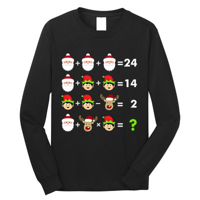 Math Teacher Christmas Gift Order Of Operations Quiz Funny Gift Long Sleeve Shirt