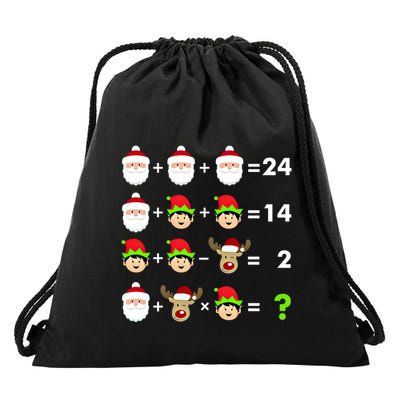 Math Teacher Christmas Gift Order Of Operations Quiz Funny Gift Drawstring Bag