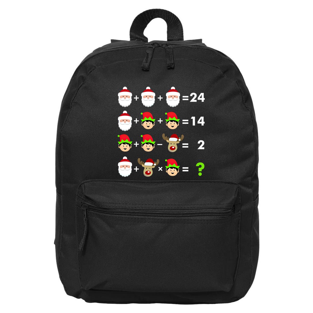 Math Teacher Christmas Gift Order Of Operations Quiz Funny Gift 16 in Basic Backpack