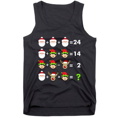 Math Teacher Christmas Gift Order Of Operations Quiz Funny Gift Tank Top