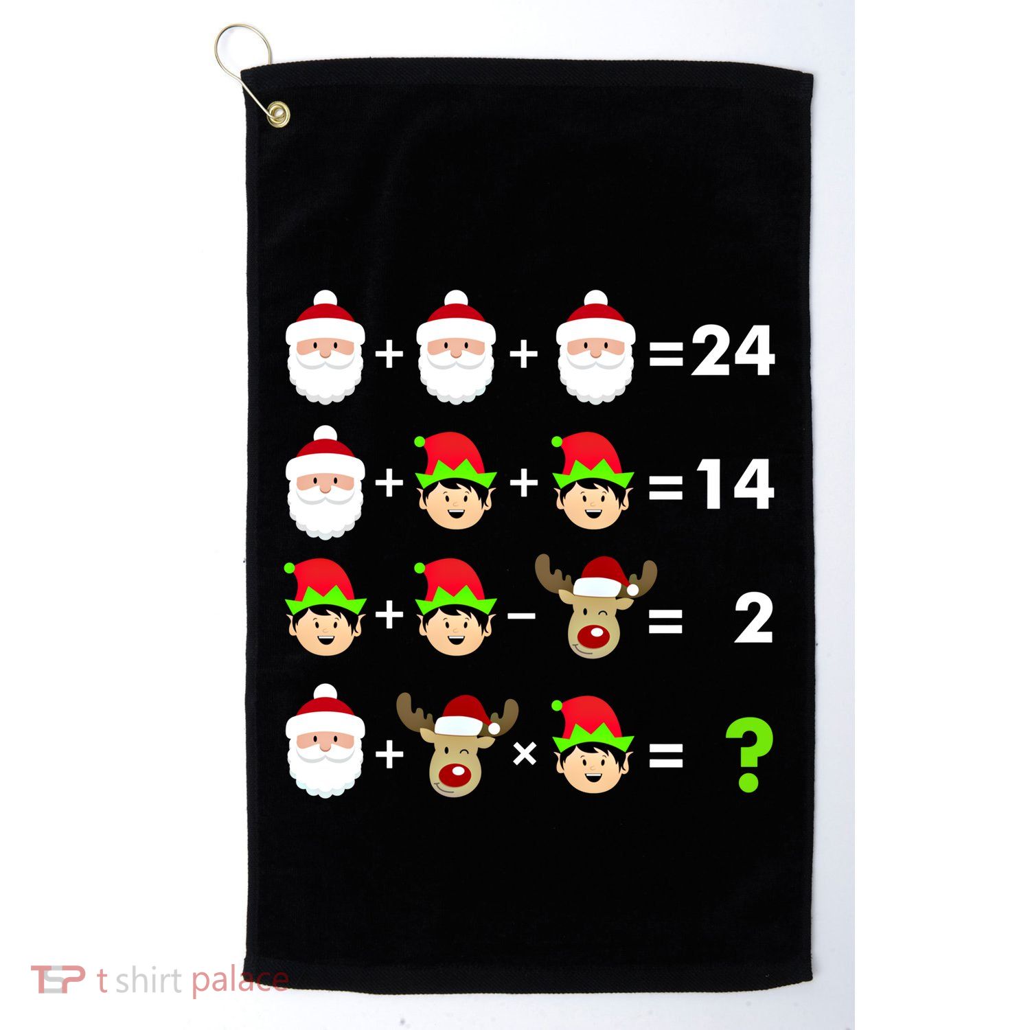 Math Teacher Christmas Gift Order Of Operations Quiz Funny Gift Golf Towel