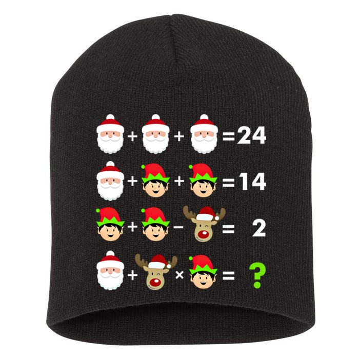 Math Teacher Christmas Gift Order Of Operations Quiz Funny Gift Short Acrylic Beanie