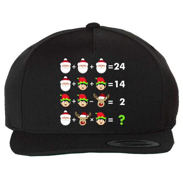 Math Teacher Christmas Gift Order Of Operations Quiz Funny Gift Wool Snapback Cap