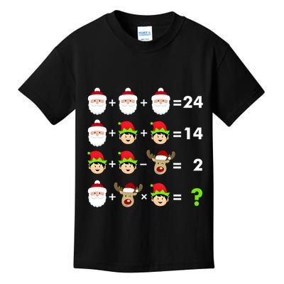 Math Teacher Christmas Gift Order Of Operations Quiz Funny Gift Kids T-Shirt