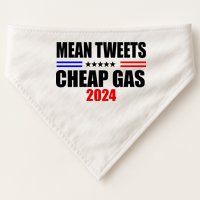 Mean Tweets Cheap Gas 2024 Election USA-Made Doggie Bandana