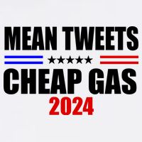 Mean Tweets Cheap Gas 2024 Election USA-Made Doggie Bandana