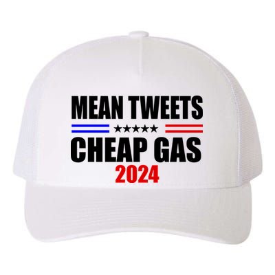 Mean Tweets Cheap Gas 2024 Election Yupoong Adult 5-Panel Trucker Hat