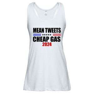 Mean Tweets Cheap Gas 2024 Election Ladies Essential Flowy Tank