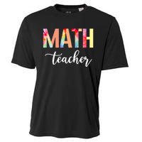 Math Teacher Cute Tie Dye Funny First Day Back To School Great Gift Cooling Performance Crew T-Shirt