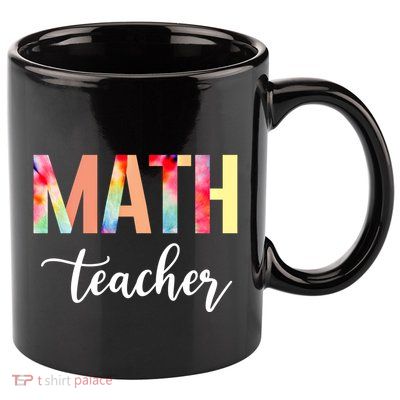 Math Teacher Cute Tie Dye Funny First Day Back To School Great Gift 11oz C Handle Ceramic Mug