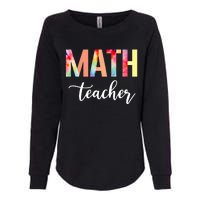 Math Teacher Cute Tie Dye Funny First Day Back To School Great Gift Womens California Wash Sweatshirt