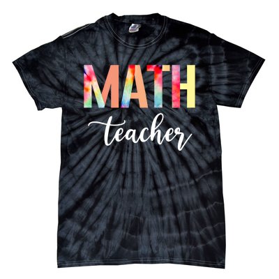 Math Teacher Cute Tie Dye Funny First Day Back To School Great Gift Tie-Dye T-Shirt