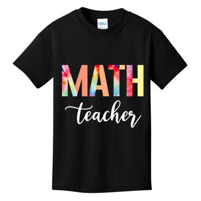 Math Teacher Cute Tie Dye Funny First Day Back To School Great Gift Kids T-Shirt