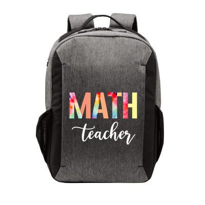 Math Teacher Cute Tie Dye Funny First Day Back To School Great Gift Vector Backpack