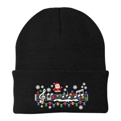Music Teacher Christmas Santa Music Teaching Xmas Party Long Sleeve Beanie
