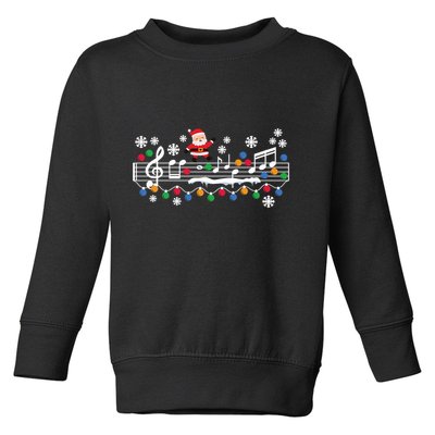 Music Teacher Christmas Santa Music Teaching Xmas Party Long Sleeve Toddler Sweatshirt