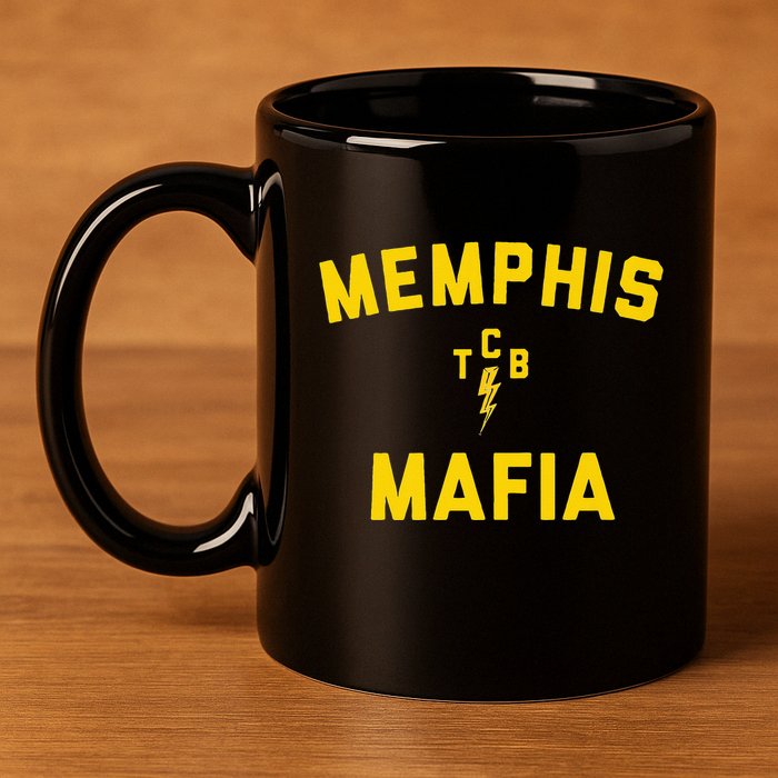Memphis Tennessee Classic Rock Music The 70s Retro TCB 11oz C Handle Ceramic Mug