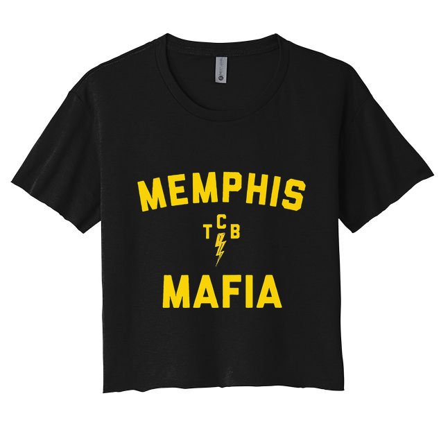 Memphis Tennessee Classic Rock Music The 70s Retro TCB Crop Top