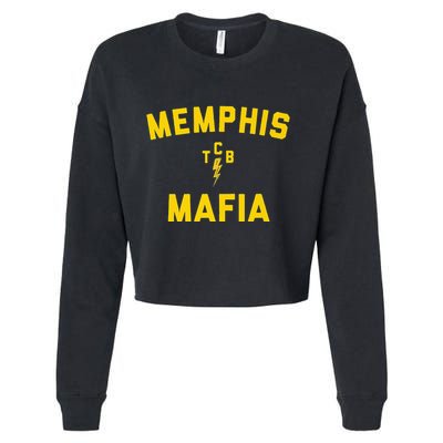 Memphis Tennessee Classic Rock Music The 70s Retro TCB Cropped Pullover Crew