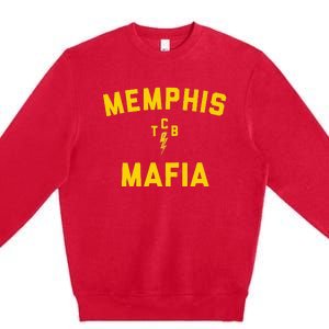 Memphis Tennessee Classic Rock Music The 70s Retro TCB Premium Crewneck Sweatshirt