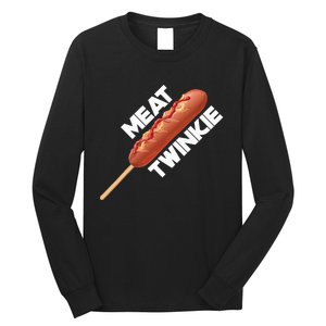 Meat Twinkie Corn Dog For Lovers Dogs Foodie Sausage Long Sleeve Shirt