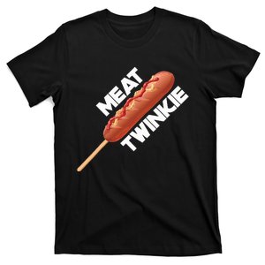 Meat Twinkie Corn Dog For Lovers Dogs Foodie Sausage T-Shirt