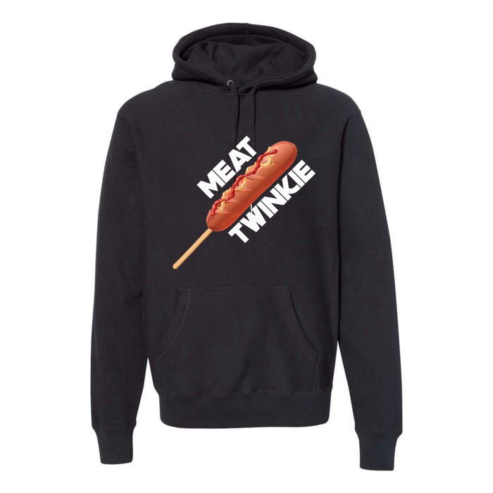 Meat Twinkie Corn Dog For Lovers Dogs Foodie Sausage Premium Hoodie