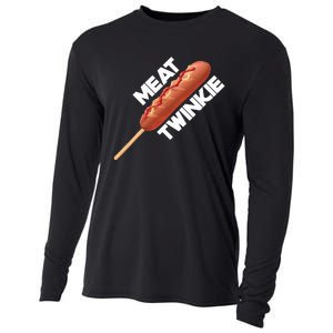 Meat Twinkie Corn Dog For Lovers Dogs Foodie Sausage Cooling Performance Long Sleeve Crew