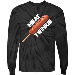 Meat Twinkie Corn Dog For Lovers Dogs Foodie Sausage Tie-Dye Long Sleeve Shirt