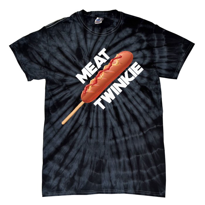 Meat Twinkie Corn Dog For Lovers Dogs Foodie Sausage Tie-Dye T-Shirt